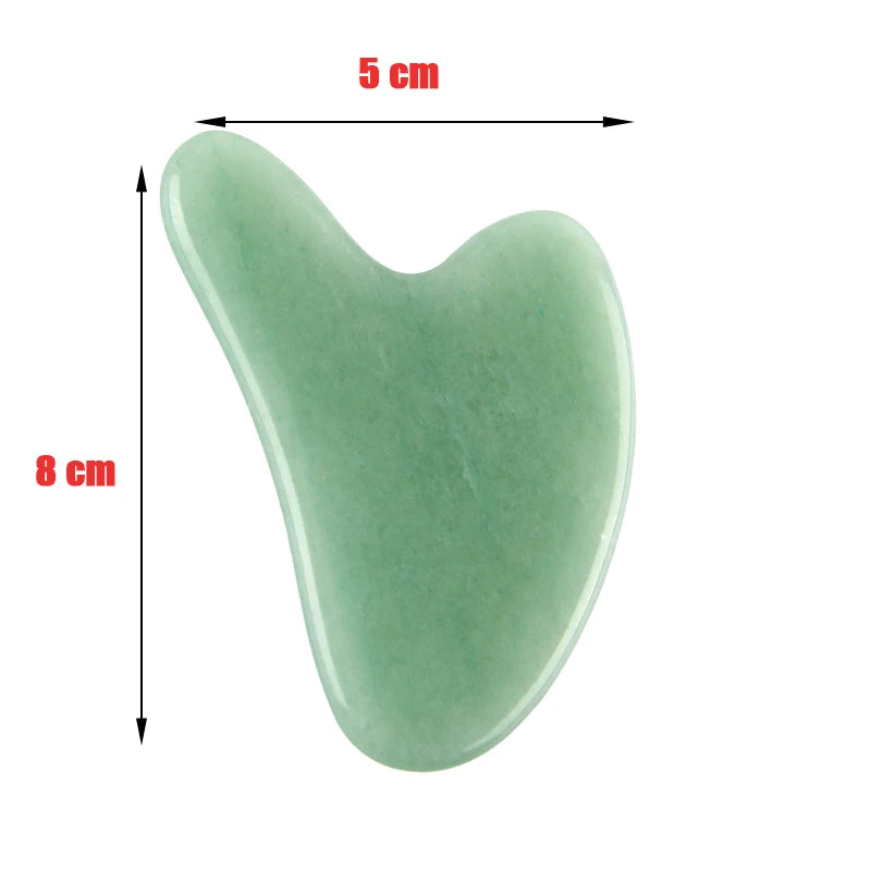 Gua Sha Jade Naturel-Soin  Sculptant Visage