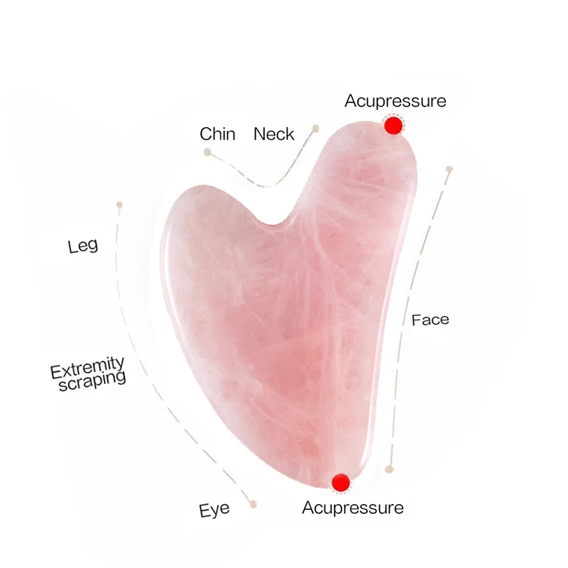 Gua Sha Jade Naturel-Soin  Sculptant Visage