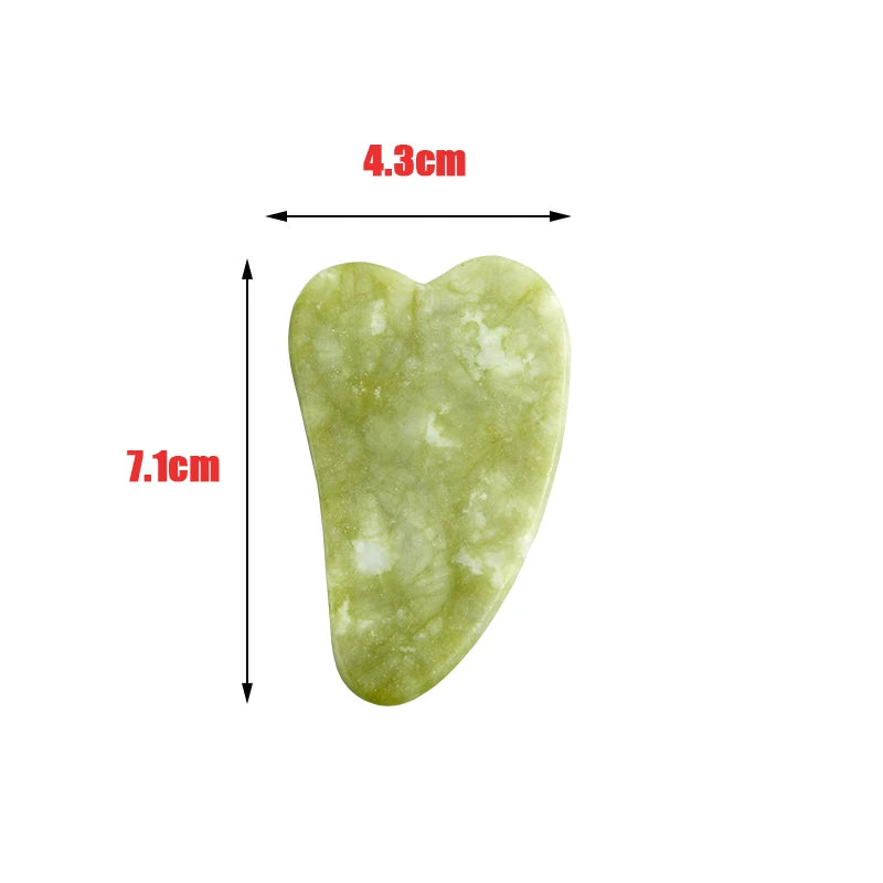 Gua Sha Jade Naturel-Soin  Sculptant Visage