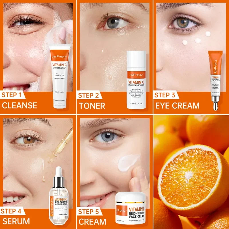Kit Soin Éclat Vitamine C | Routine Complète 5 Pièces | TAMORA